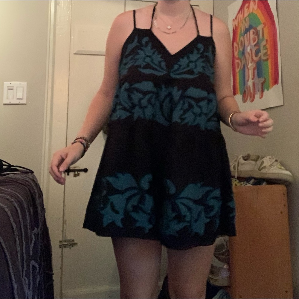 free people short romper relaxed fit